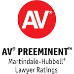 AV Preeminent Martindale-Hubbell Lawyer Ratings